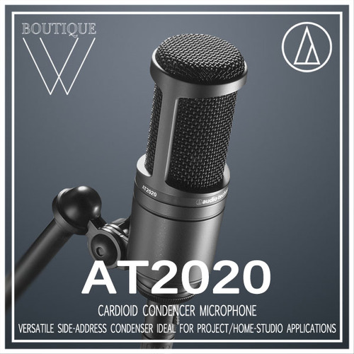 Audio-Technica - AT2020 유투브 방송, 라이브, 강의, 녹음용 컨덴서 마이크[Audio Technica 공식판매점]