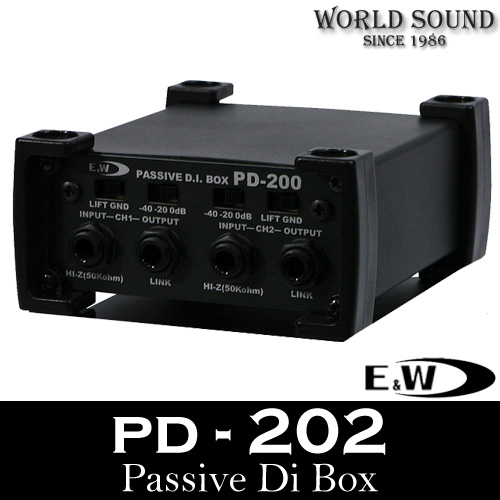 E&amp;W - PD200 2채널 다이렉트박스
