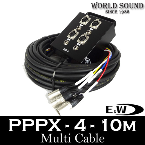 E&amp;W - PX-4-10M 4채널 멀티케이블