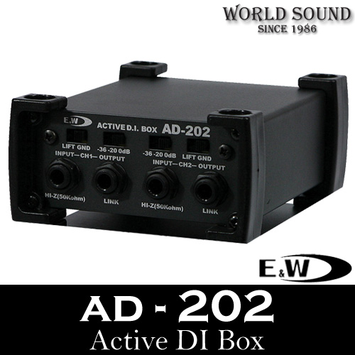 E&amp;W -  AD202 2채널 다이렉트박스