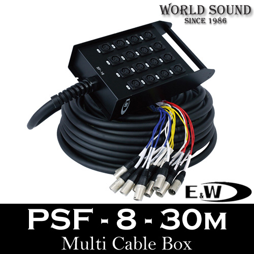 E&amp;W - SF-8-30M 8채널 멀티케이블