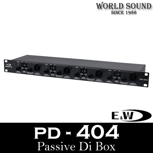 E&amp;W - PD404 4채널 패시브 다이렉트박스