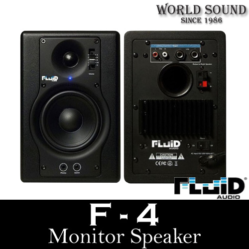 Fluid Audio - F4  Fader Series (1조) 모니터스피커