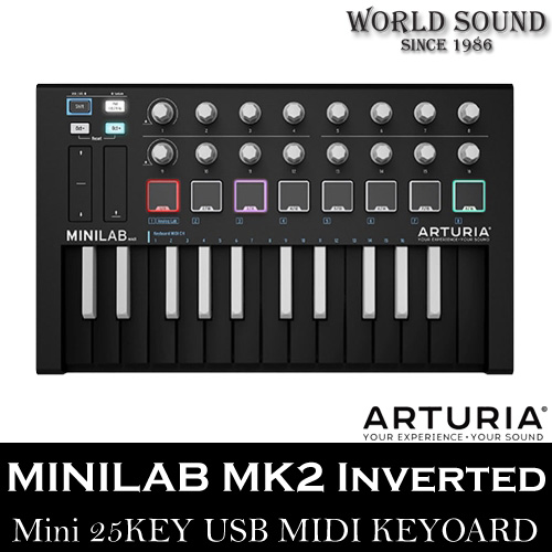 ARTURIA - MINILAB MK2 Inverted Black/White 아투리아 미니랩 25건반