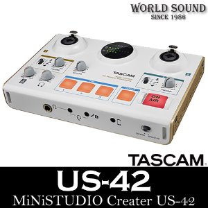 TASCAM - US-42 USB Mini Studio Creator 인터넷방송 오디오인터페이스