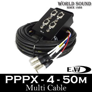 E&amp;W - PX-4-50M 4채널 멀티케이블