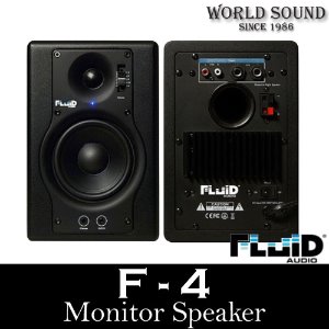 Fluid Audio - F4  Fader Series (1조) 모니터스피커