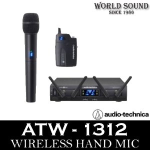 Audio-Technica - ATW-1312 무선 2채널 바디팩 핸드마이크 세트 2.4GHz