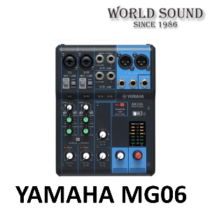 YAMAHA 야마하 MG06 오디오 믹서 6채널(2mic)